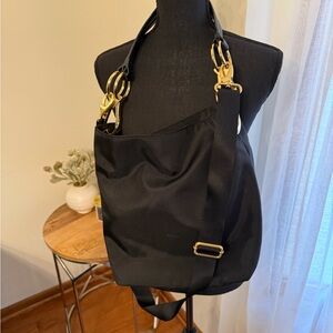 Elegant JPK Paris Black Shoulder Bag with crossbody strap